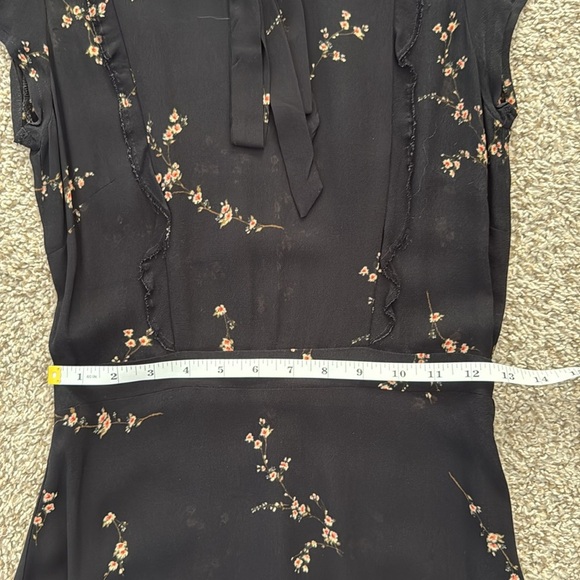 Black and Floral Reformation Dress size 2 - Picture 9 of 13